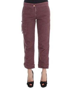 Ermanno Scervino Straight Trousers - Purple