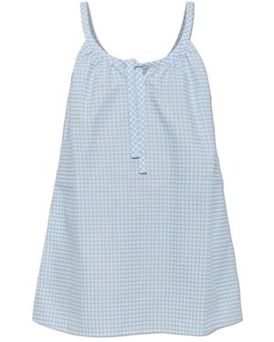 Posse Lila Baumwollkleid - Blau