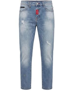 Philipp Plein Slim-Fit Jeans - Azul