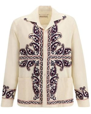 BAZISZT Casual Shirts - Natural
