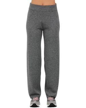 Alpha Studio Straight Trousers - Gris