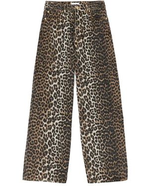 Ganni Wollmischung Stoffhose - Grau