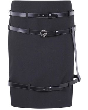 Coperni Gordel Rok - Blauw
