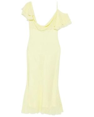 Self-Portrait Midi Dresses - Yellow