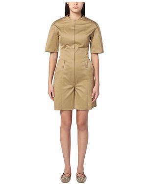 Thelatest Bruine Tuta Jurk Collectie - Naturel