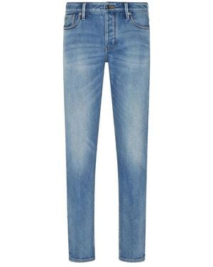 Emporio Armani Slim-Fit Jeans - Blauw