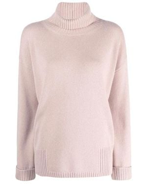 Lorena Antoniazzi Rose Cashmere Gebreide Trui - Roze