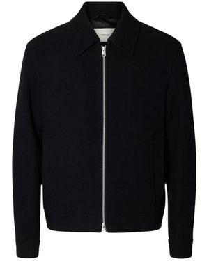 SELECTED Philip Wollmischjacke - Schwarz
