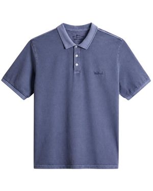Woolrich Tops ,Blauw ,Katoen Mackinack Polo
