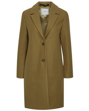 Ichi Single-Breasted Coats - Verde