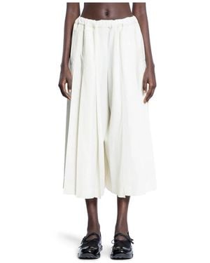 Comme des Garçons Cropped Pants - White