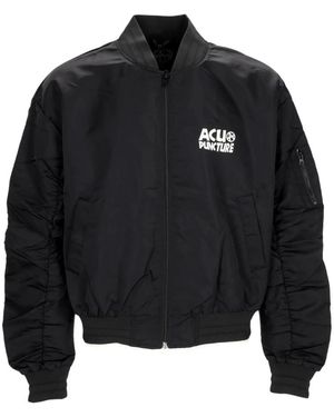 Acupuncture Varsity Herren Schwarze Jacke
