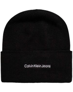 Calvin Klein Moderne Print Beanie Hat - Schwarz