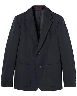 Gucci Jassen ,Blauw ,Wol Fo Marcello Jacket