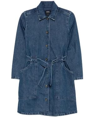 A.P.C. Denim Jackets - Blue