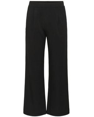 Soaked In Luxury Wide Trousers - Black