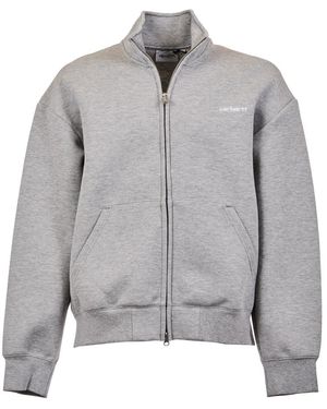 Carhartt Hoodies & Sweatvesten ,Grijs ,Katoen Alda Zip Sweat Jacket