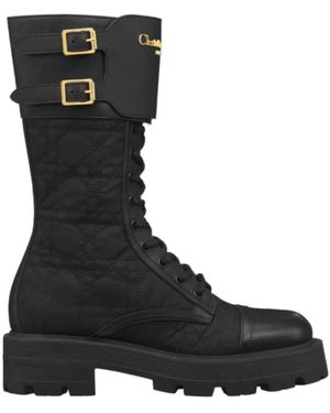 Dior Lace-Up Boots - Zwart