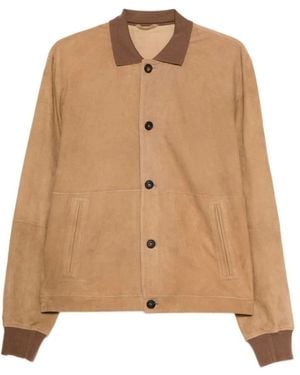 Corneliani Bomber Jackets - Natural