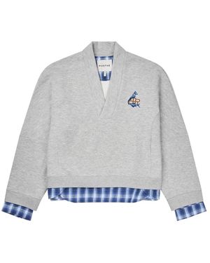 Munthe Hoodies & Sweatvesten ,Grijs ,Sweatshirts
