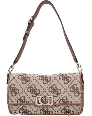Guess Tassen ,Bruin ,Leer Circe Schoudertas - Metallic