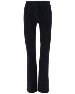 Tory Burch Jeans ,Blauw ,Katoen Slim Leg Jean - Zwart