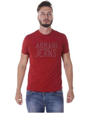Armani Jeans T-Shirts - Red