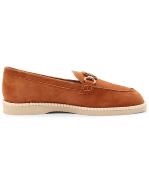 Hogan Mocassino Destrutturato H642 Marrone Hxw6420ew40cr0s009 - Brown