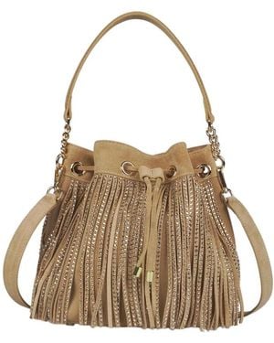 Alma En Pena. Bucket Bags - Brown
