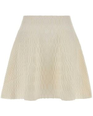 Balmain Short Skirts - Natural