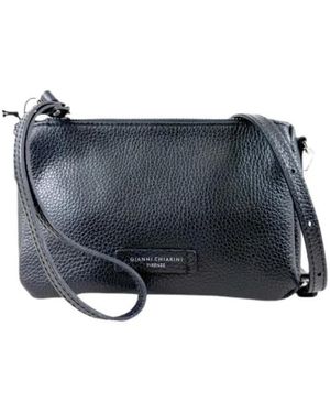 Gianni Chiarini Tassen ,Zwart ,Leer Nora Pouch - Blauw