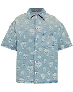 McQueen Short Sleeve Shirt - Blauw