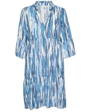 Kaffe Short Dresses - Blue