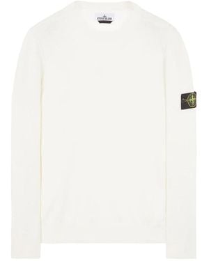 Stone Island Round-Neck Knitwear - Bianco
