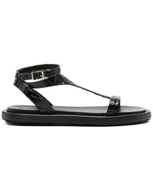 Poeve Flat Sandals - Negro