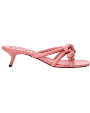 Loewe Heeled Mules - Pink