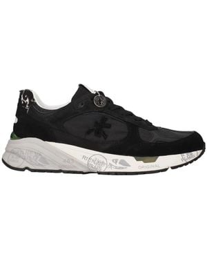 Premiata Schoenen ,Zwart ,Leer Mased 8512