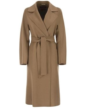 Max Mara Jassen ,Bruin ,Belted Coats - Naturel