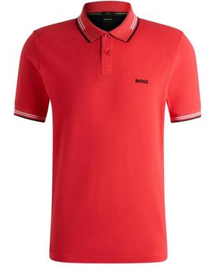 HUGO Polo Shirts - Red