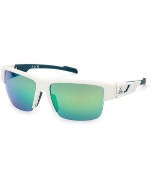 adidas Accessoires ,Wit ,Leer Sp 0070 Sportzonnebril - Groen