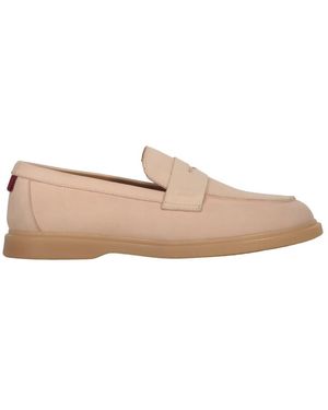 Bally Schoenen ,Roze ,Leer Webby Loafers - Naturel