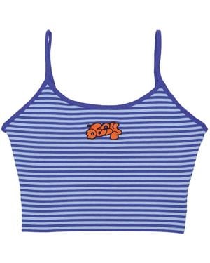 Obey Sleeveless Tops - Blue