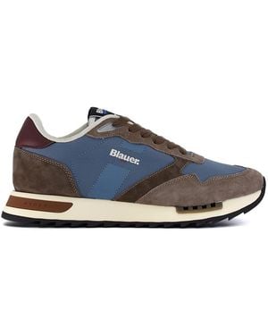Blauer Sneakers - Bleu