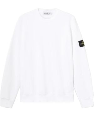 Stone Island Hoodies & Sweatvesten ,Wit ,Katoen 6100060 Sweatshirt