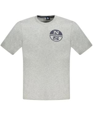 North Sails T-Shirt Ns Classic Korte Mouw Ronde Hals - Grijs