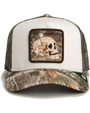 Goorin Bros Cancelled Skull Trucker Cap - Metallic