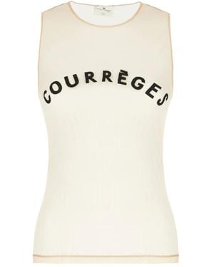 Courreges Sleeveless Tops - White