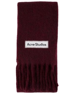 Acne Studios Schmaler Mohair-Schal - Lila