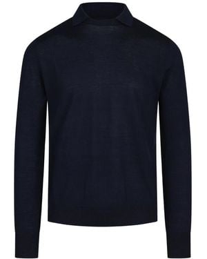 Ballantyne Rundhals-Strickpullover - Blau