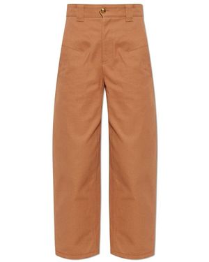 Chloé Straight-Leg Trousers - Bruin